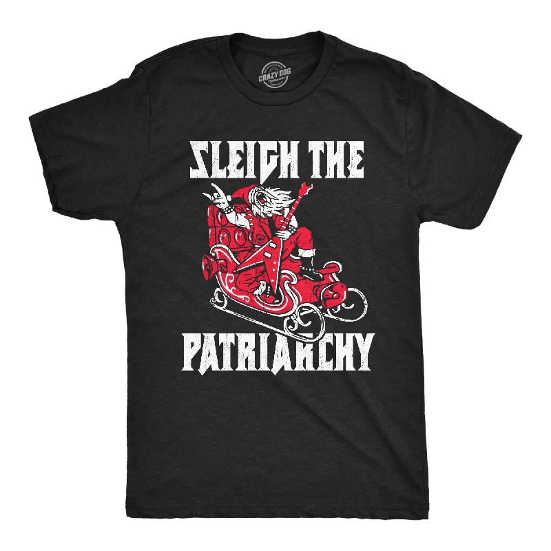 men's shirts for stylish fall outfits-Sleigh The Patriarchy Men's T Shirt