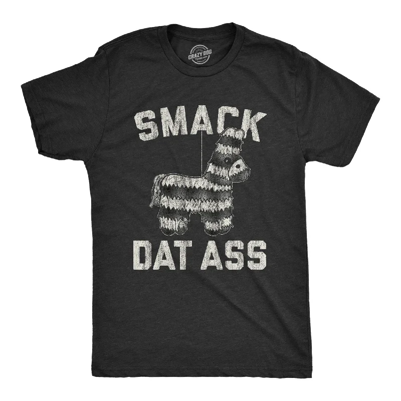 men's shirts with long collars-Smack Dat Ass Men's T Shirt