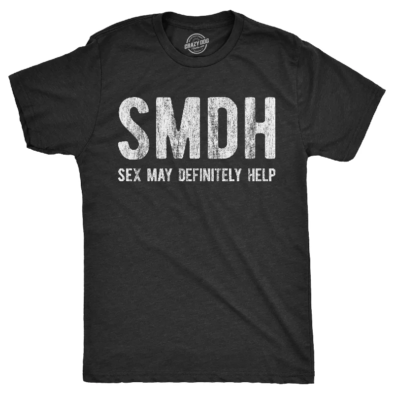 men's shirts for business events-SMDH Sex May Definitely Help Men's T Shirt