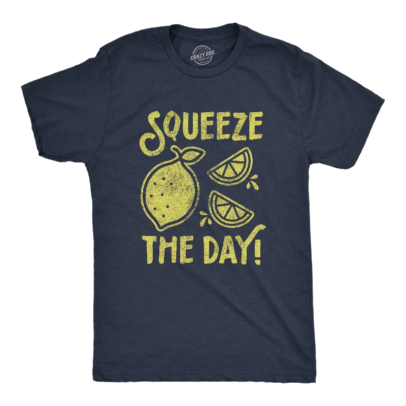 men's shirts for professional wear-Squeeze The Day Men's T Shirt