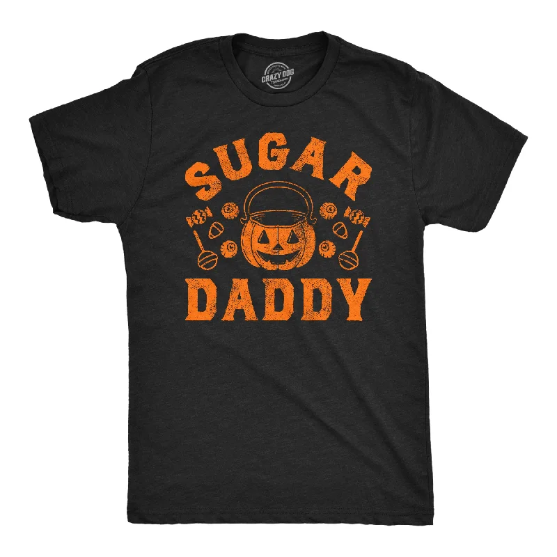 men's shirts with sharp collars-Sugar Daddy Halloween Men's T Shirt