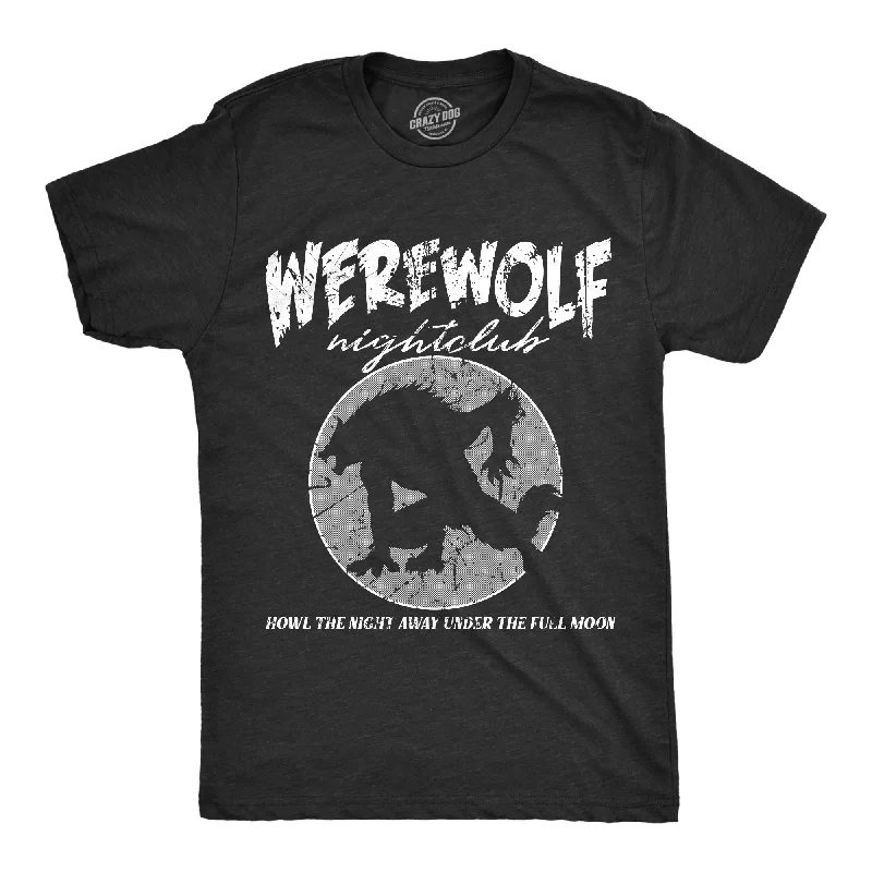 men's shirts for travel wear-Werewolf Nightclub Men's T Shirt