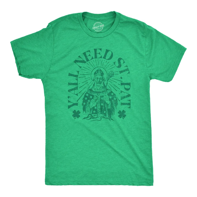 men's shirts for professional attire-Yall Need St Pat Men's T Shirt