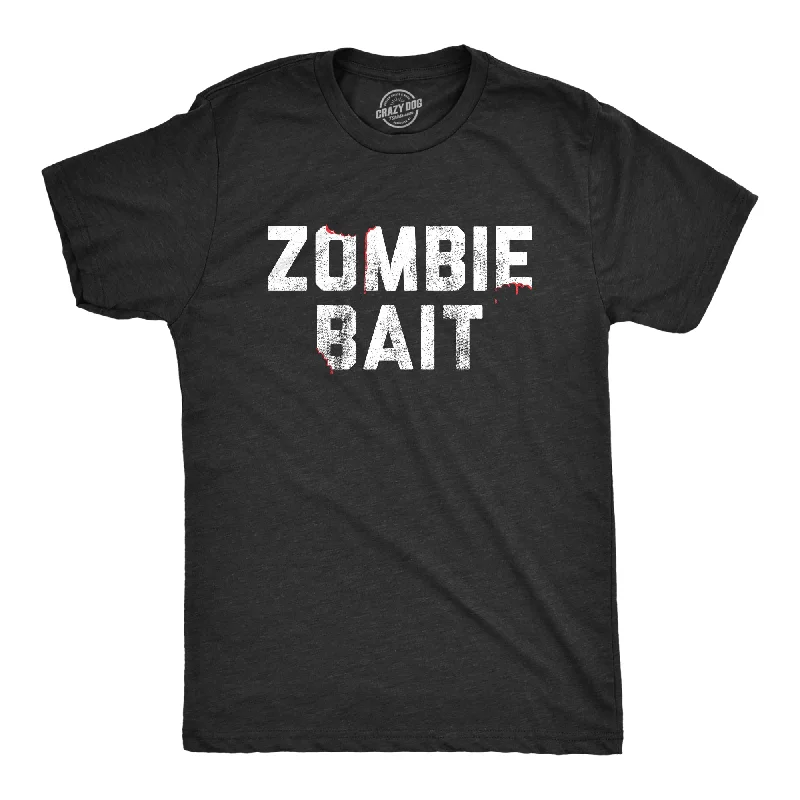 men's stylish dress shirts for office-Zombie Bait Men's T Shirt